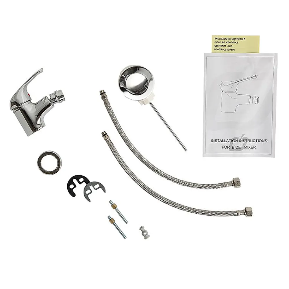 Robinet De Bidet|Kiamami Valentina Mitigeur De Bidet Monocommande Avec Bonde Et Mousseur Chromé - Enter