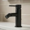 Robinet De Bidet|GoodHome Mitigeur de bidet monotrou avec mousseur orientable, noir mat, Owens