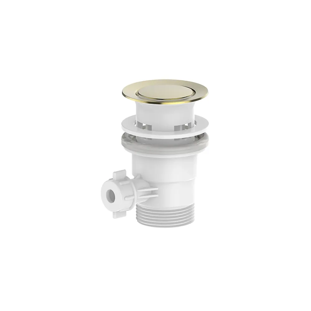 GoodHome Mitigeur de bidet monotrou avec mousseur orientable, doré, Owens