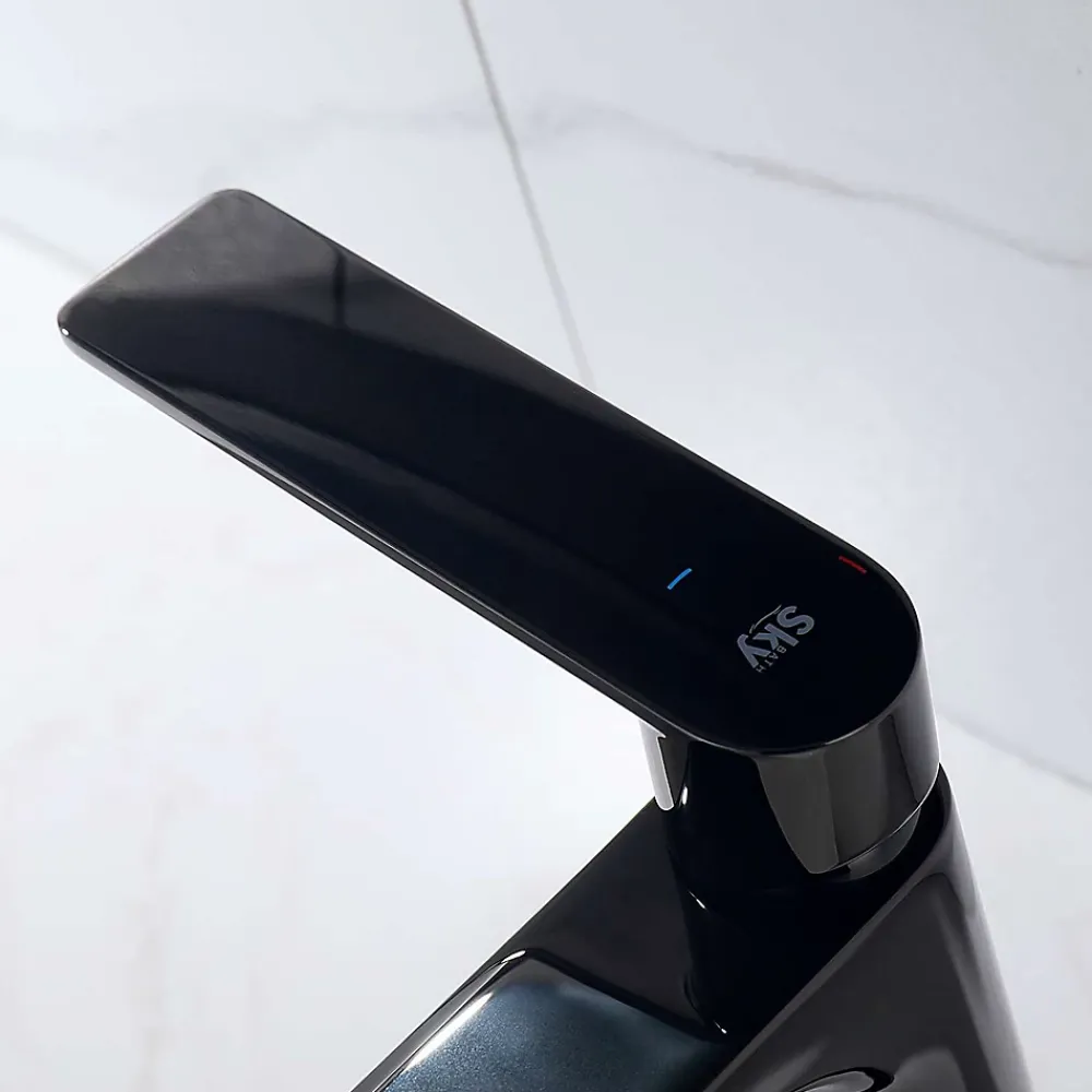 Robinet De Bidet|Poalgi Mitigeur de bidet SKY BATH noir cristal PVD série GLORY