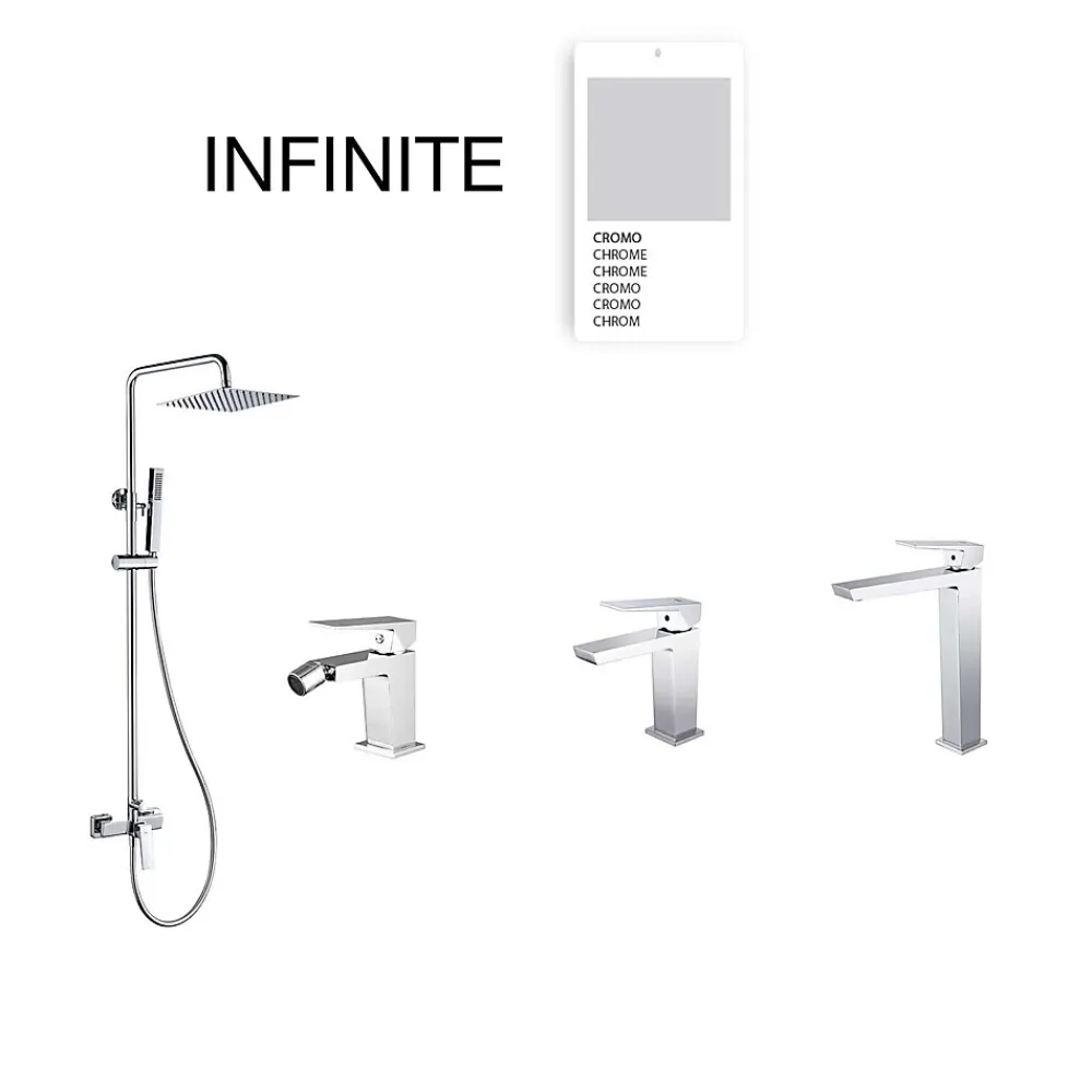 Poalgi Mitigeur de bidet SKY BATH chromé série INFINITE