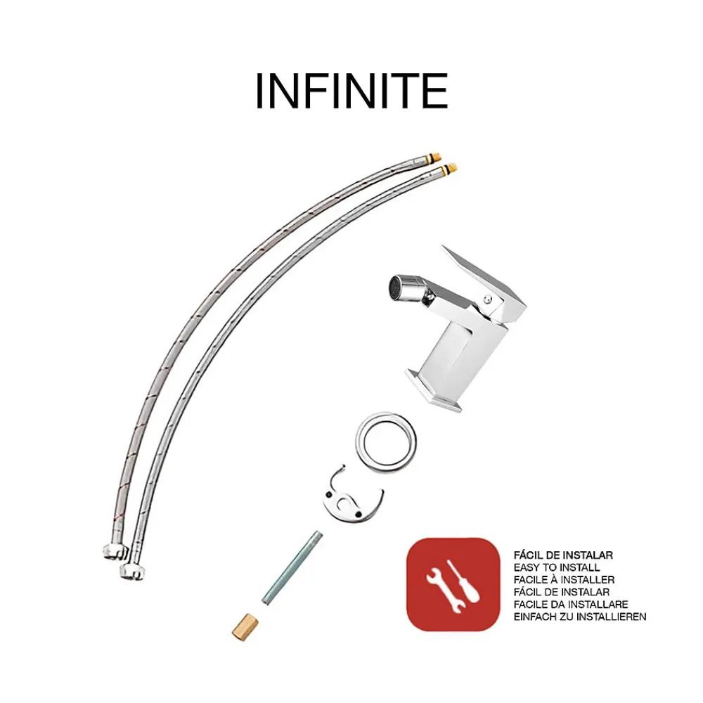 Poalgi Mitigeur de bidet SKY BATH chromé série INFINITE
