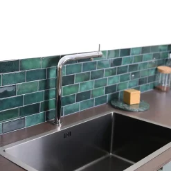 Evier Et Robinet De Buanderie|Essebagno Mitigeur de cuisine argenté avec douchette Magic