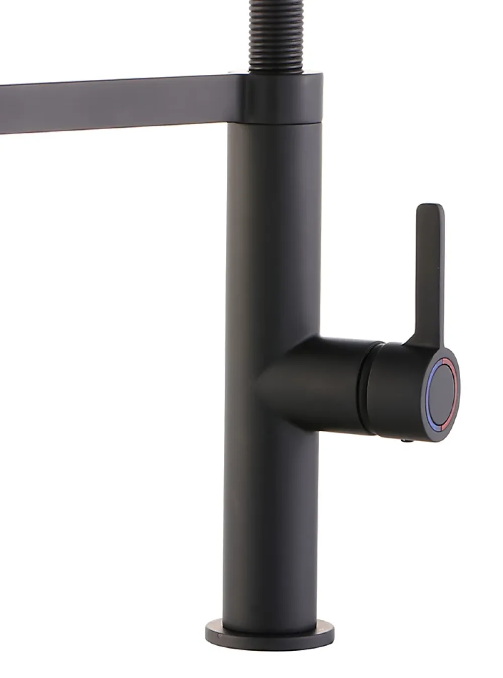GoodHome Mitigeur de cuisine avec douchette noir mat Kamut