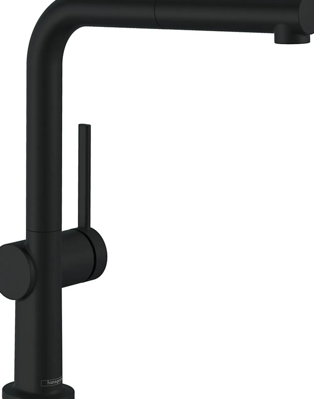 Evier Et Robinet De Buanderie|Hansgrohe Mitigeur de cuisine avec douchette noir mat Talis M 54 bec droit