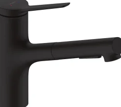 Hansgrohe Mitigeur de cuisine avec douchette noir mat Zesis M33 H. 219mm
