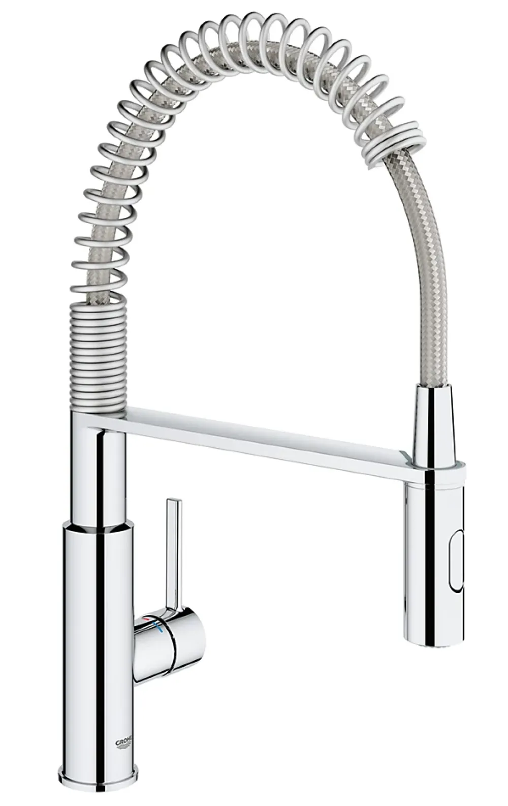 Evier Et Robinet De Buanderie|Grohe Mitigeur de cuisine avec douchette extractible chromé Get Pro