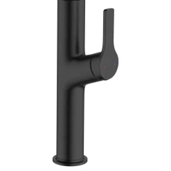 Evier Et Robinet De Buanderie|GoodHome Mitigeur de cuisine avec douchette noir Arbane