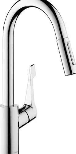 Hansgrohe Mitigeur de cuisine chromé avec douchette Cento XL