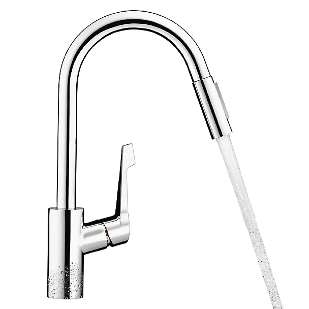 Hansgrohe Mitigeur de cuisine chromé avec douchette Cento XL