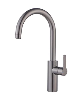 Evier Et Robinet De Buanderie|GoodHome Mitigeur de cuisine effet titane brossé Zanthe