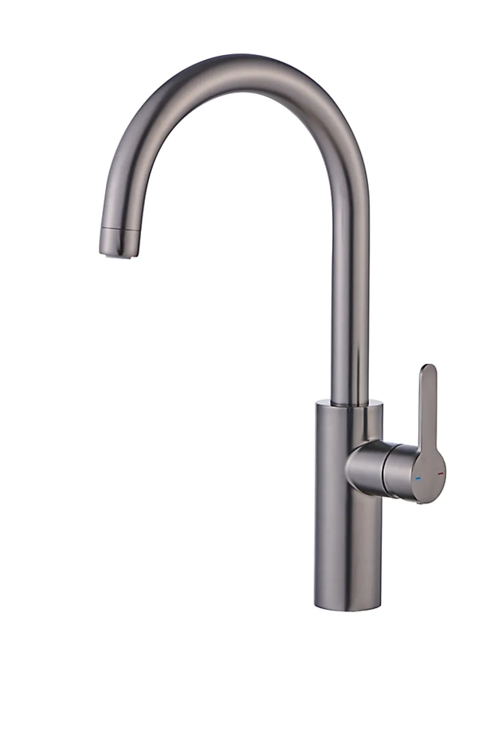 Evier Et Robinet De Buanderie|GoodHome Mitigeur de cuisine effet titane brossé Zanthe
