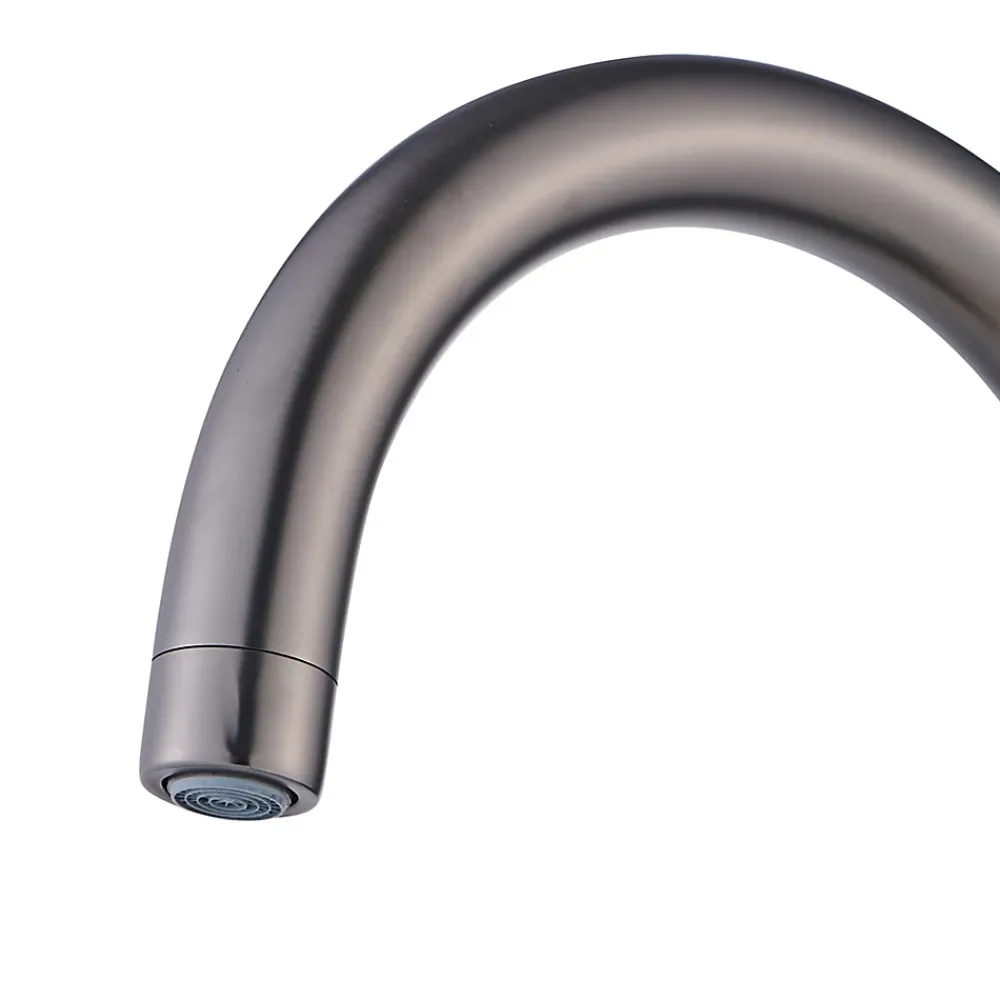 Evier Et Robinet De Buanderie|GoodHome Mitigeur de cuisine effet titane brossé Zanthe