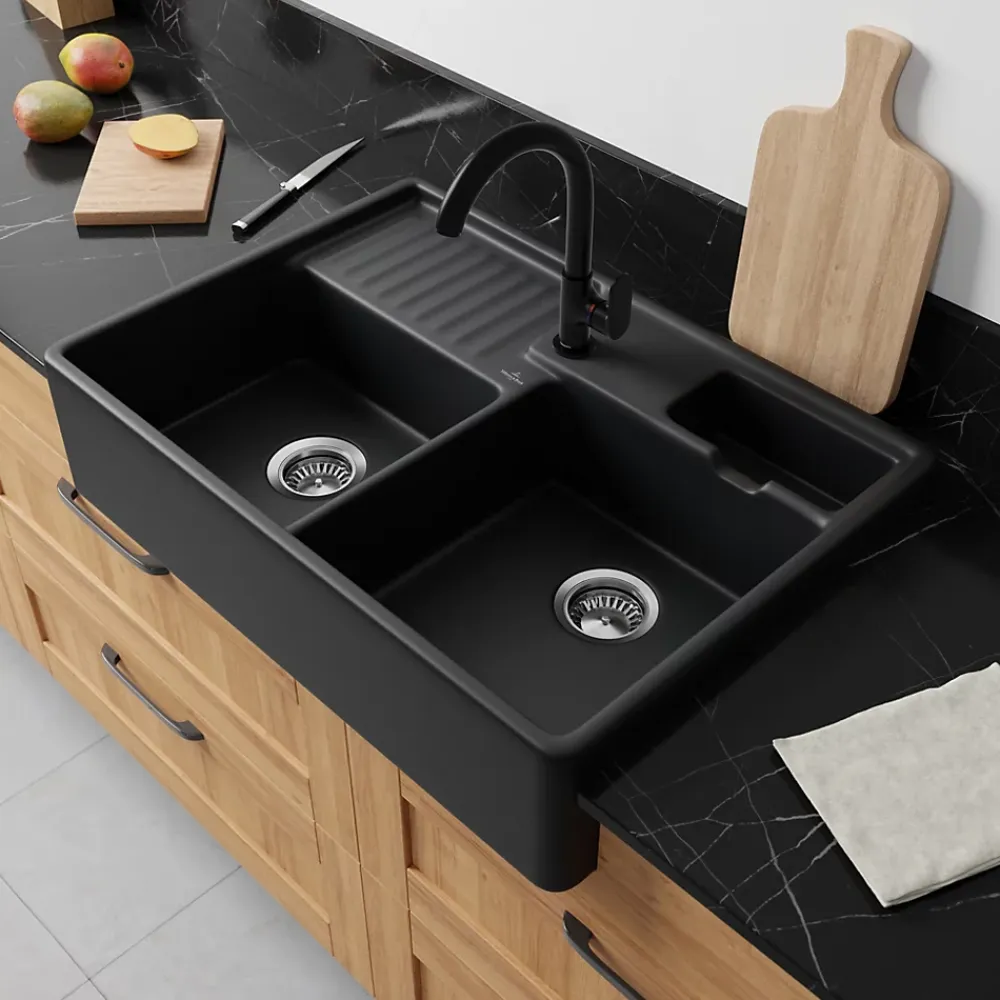 Hansgrohe Mitigeur de cuisine en laiton Vernis noir mat