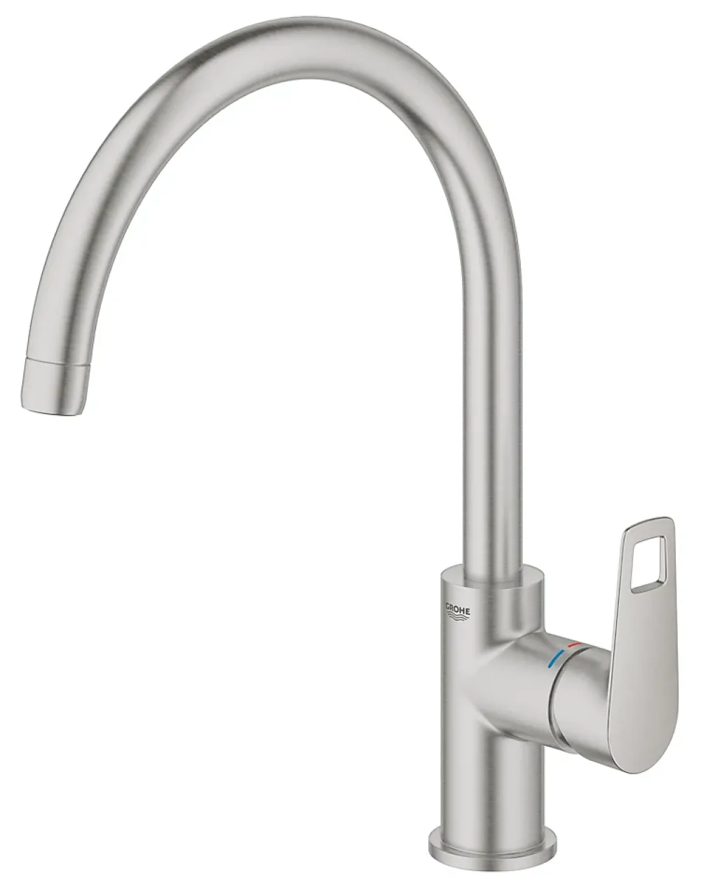Evier Et Robinet De Buanderie|Grohe Mitigeur de cuisine Quickfix Cumbria inox brossé