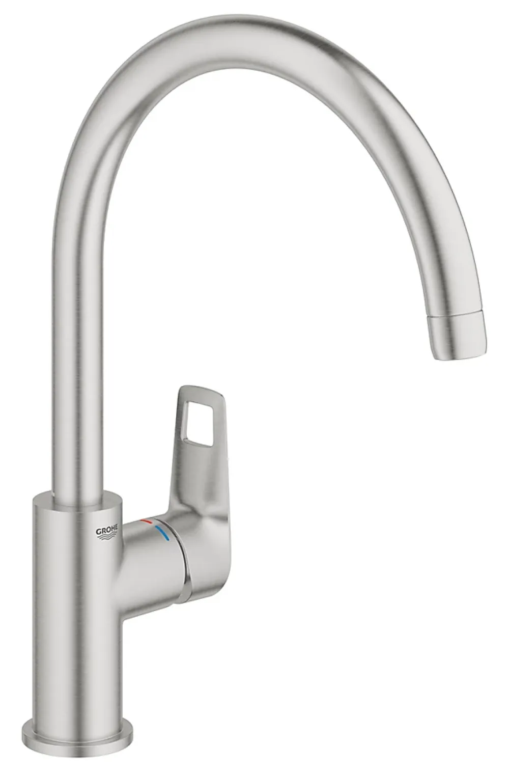 Evier Et Robinet De Buanderie|Grohe Mitigeur de cuisine Quickfix Cumbria inox brossé