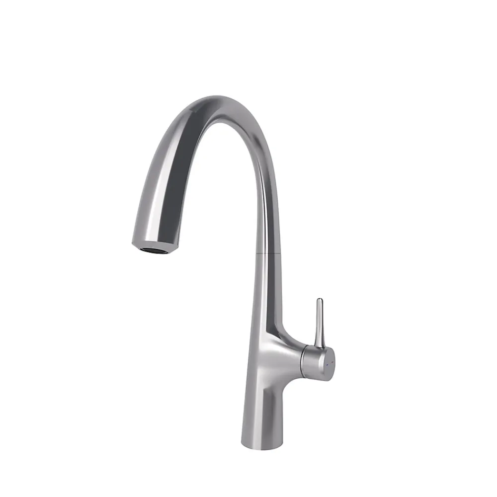 Evier Et Robinet De Buanderie|GoodHome Mitigeur de cuisine laiton brossé Edulis