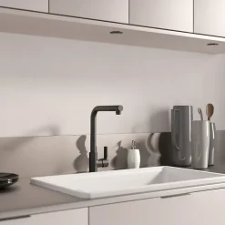 Evier Et Robinet De Buanderie|Kramer Mitigeur de cuisine noir mat Groupe Nook