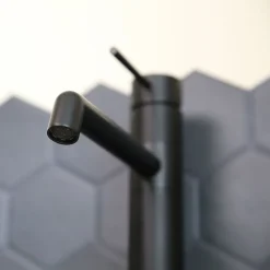 Essebagno Mitigeur de cuisine noir Lollipop