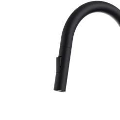 Evier Et Robinet De Buanderie|Essebagno Mitigeur de cuisine noir avec douchette Iconic
