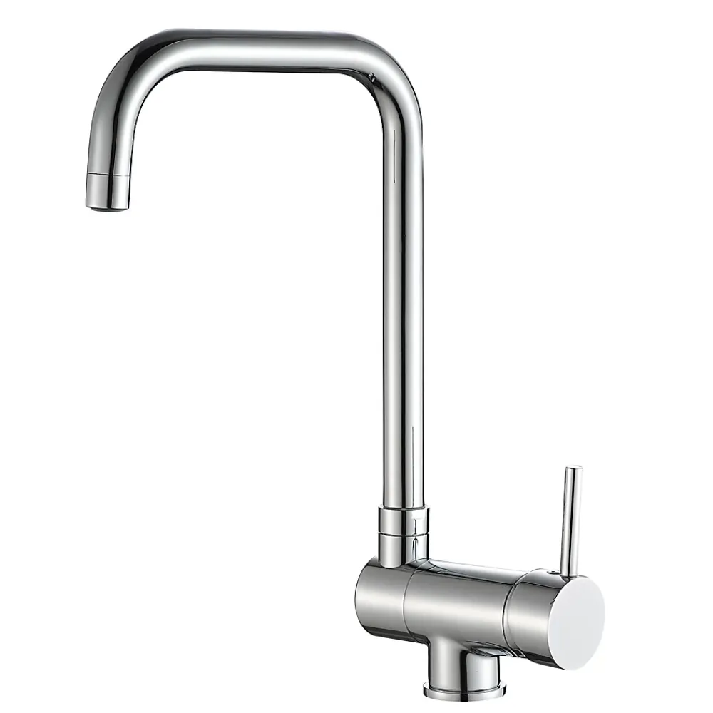 GoodHome Mitigeur de cuisine rabattable chromé Deltana