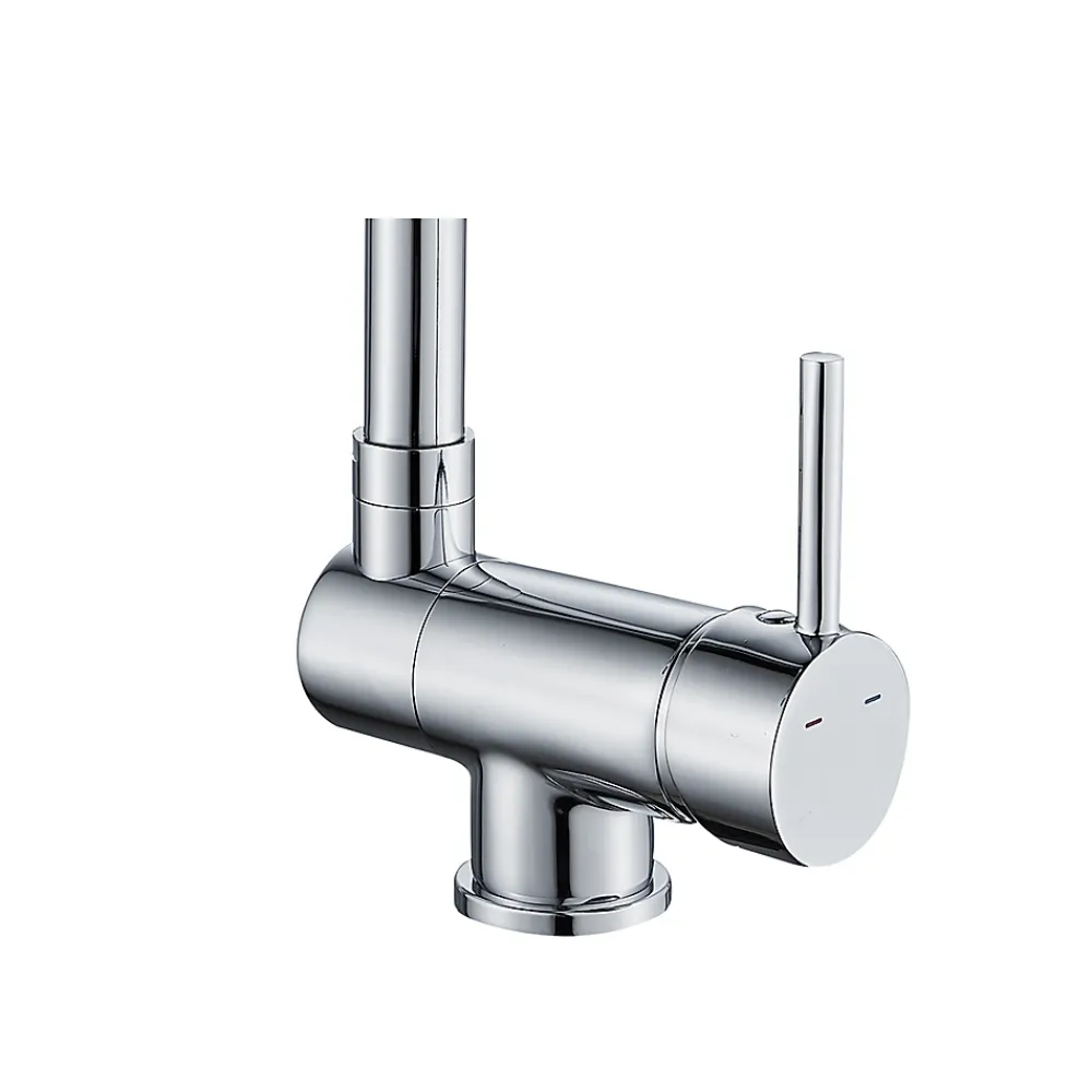 GoodHome Mitigeur de cuisine rabattable chromé Deltana