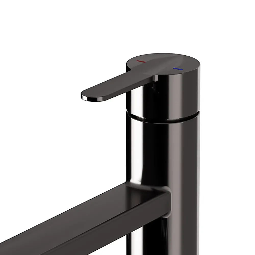 Evier Et Robinet De Buanderie|GoodHome Mitigeur de cuisine titanium Phoran