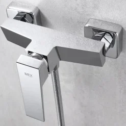 Colonne De Douche Mécanique|Imex Mitigeur de Douche anti-calcaire Chrome ART BDAR025-5