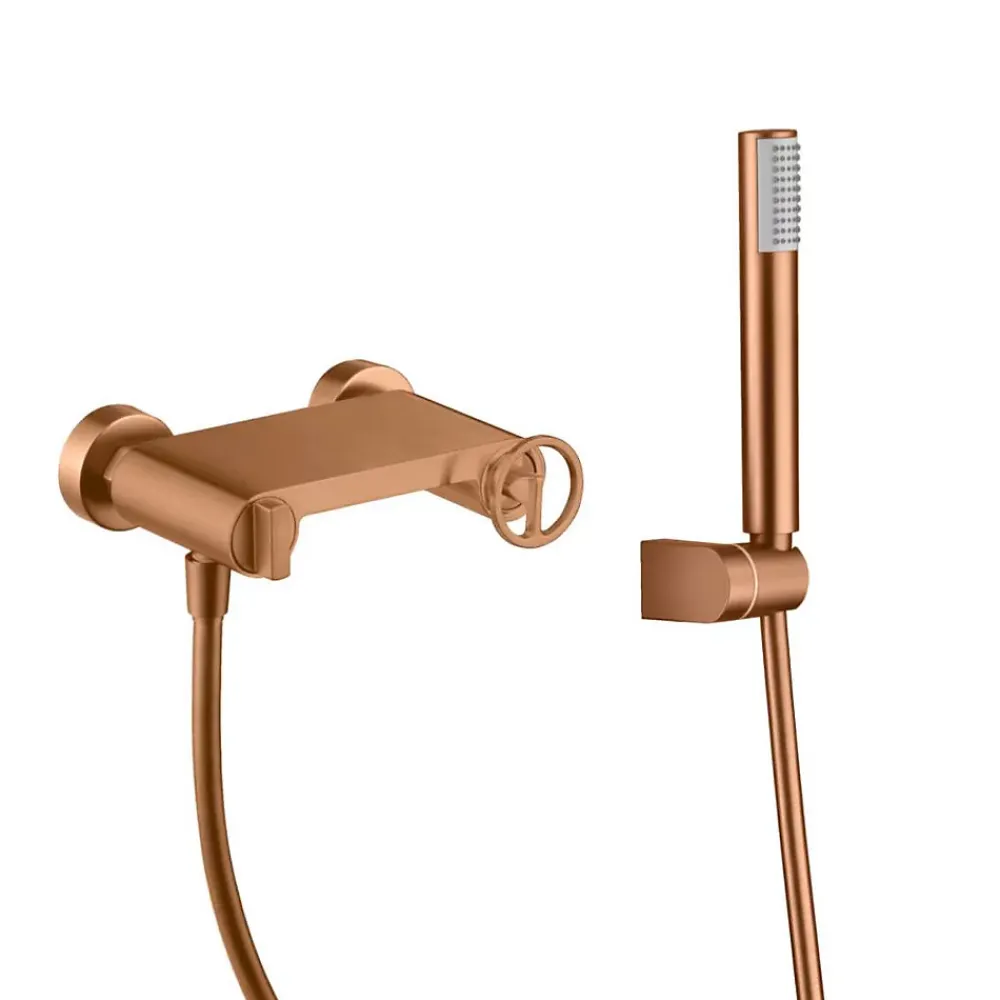 Imex Products Mitigeur de Douche anti-calcaire Or Rose Cuivré IMEX OLIMPO BDC033-5ORC