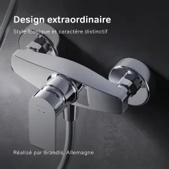 Am.Pm Europe Mitigeur de douche mécanique Robinet de douche Chrome, Flash FNA20000 AM.PM