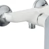 Robinet De Douche|Edouard Rousseau Mitigeur de douche mécanique chromé blanc Milk