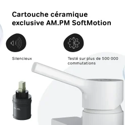 Am.Pm Europe Mitigeur de douche mécanique Robinet Salle de Bain Blanc, FXB20033 X-Joy S AM.PM