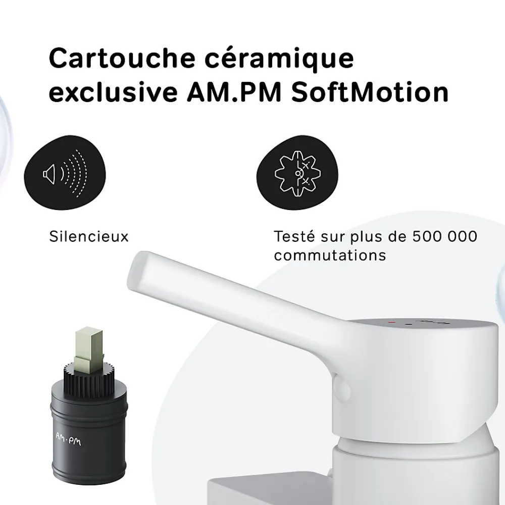 Am.Pm Europe Mitigeur de douche mécanique Robinet Salle de Bain Blanc, FXB20033 X-Joy S AM.PM