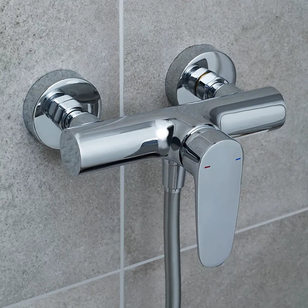 GoodHome Mitigeur de douche mécanique chromé Cavally