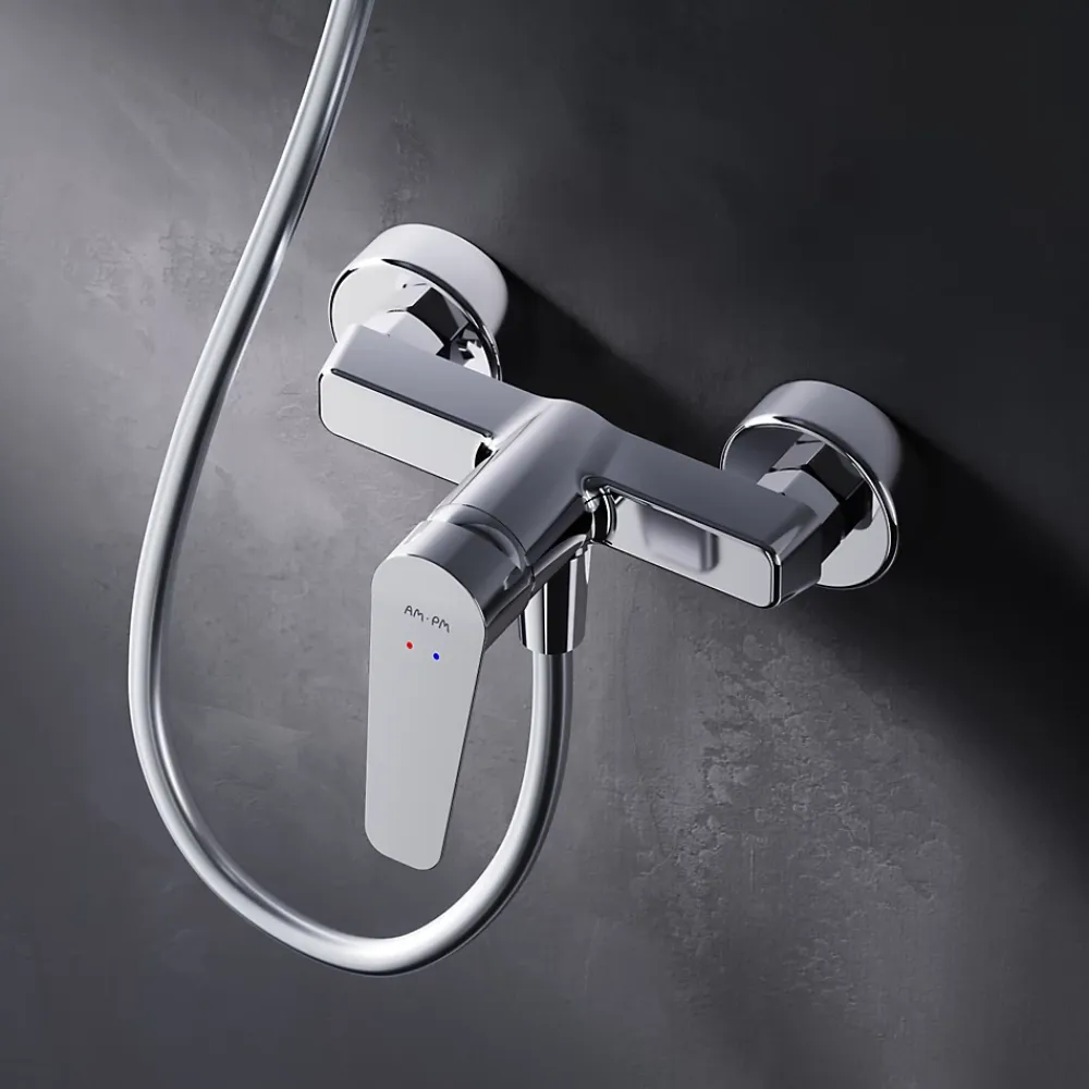 Robinet De Douche|Am.Pm Europe Mitigeur de douche mécanique Robinet Salle de Bain Chromé, FTA20000 Hit AM.PM