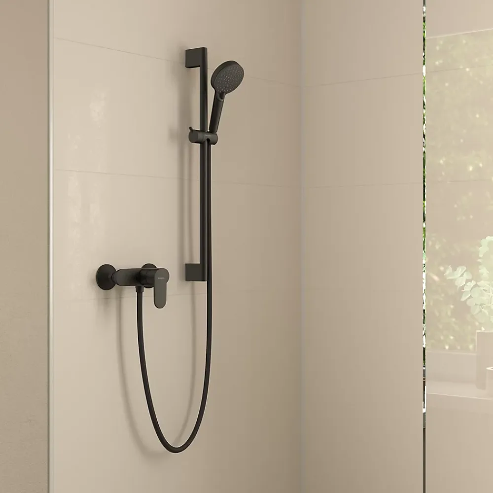 Robinet De Douche|Hansgrohe Mitigeur de douche mécanique noir mat Vernis Blend