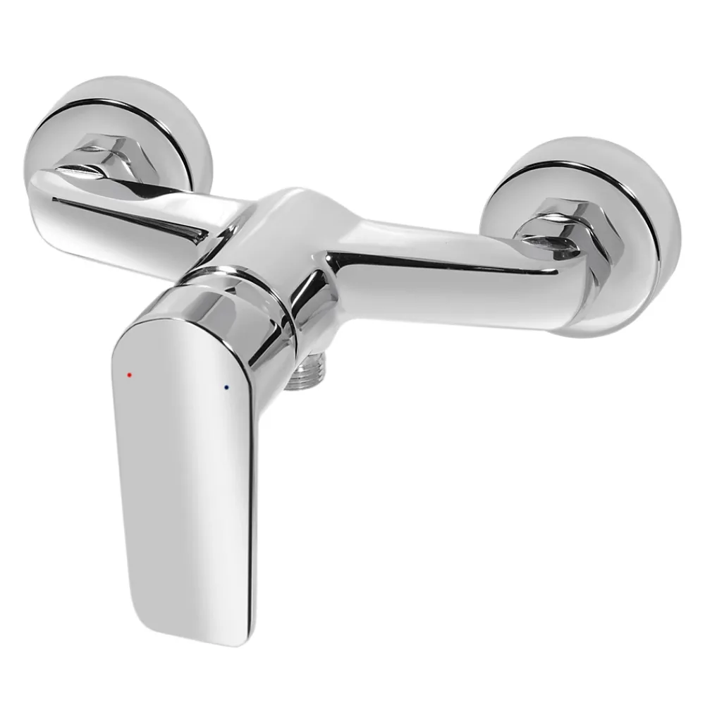 Robinet De Douche|GoodHome Mitigeur de douche mécanique, chrome, NF, Aisai