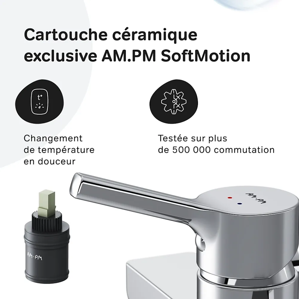 Am.Pm Europe Mitigeur de douche mécanique Robinet Salle de Bain Chromé, FXB20000 X-Joy S AM.PM