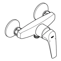 Robinet De Douche|Grohe Mitigeur de douche mécanique chromé Flow