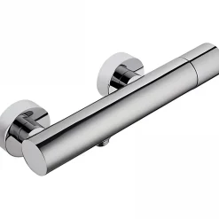 Robinet De Douche|Sanindusa Mitigeur de douche mural épuré Single chromé livré avec raccords excentrés et rosaces de finition