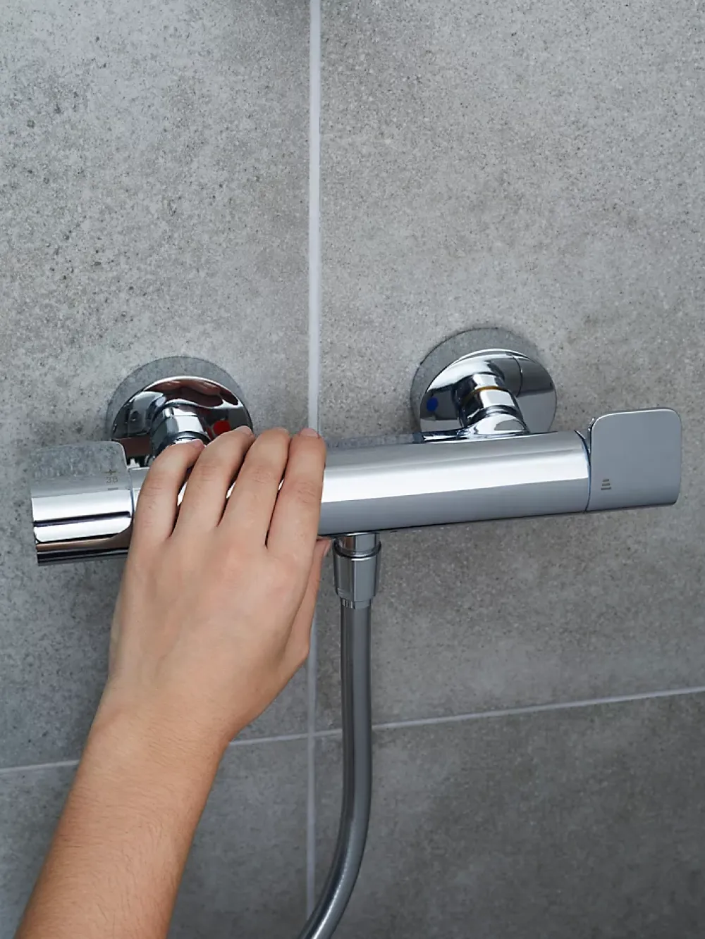 GoodHome Mitigeur de douche thermostatique Cavally