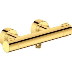 Robinet De Douche|Duravit Mitigeur de douche thermostatique 1000 doré poli