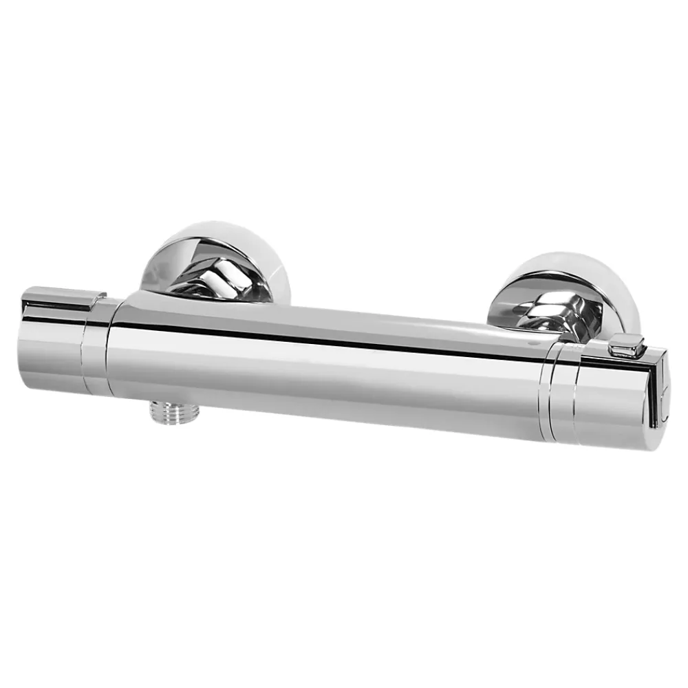GoodHome Mitigeur de douche thermostatique, chrome, Myra