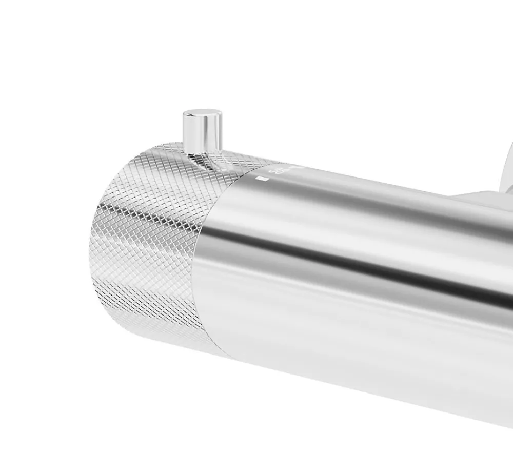 Robinet De Douche|GoodHome Mitigeur de douche thermostatique, chrome, Owens