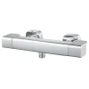 Robinet De Douche|GoodHome Mitigeur de douche thermostatique chromé Teesta