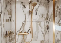 Robinet De Douche|Hansgrohe Mitigeur de douche thermostatique bronze brossé, Ecostat Comfort