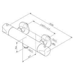 Robinet De Douche|Am.Pm Europe Mitigeur de douche thermostatique Robinet salle de bain, Noir FTA40022 Hit AM.PM