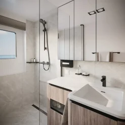 Robinet De Douche|Hansgrohe Mitigeur de douche thermostatique noir Ecostat E