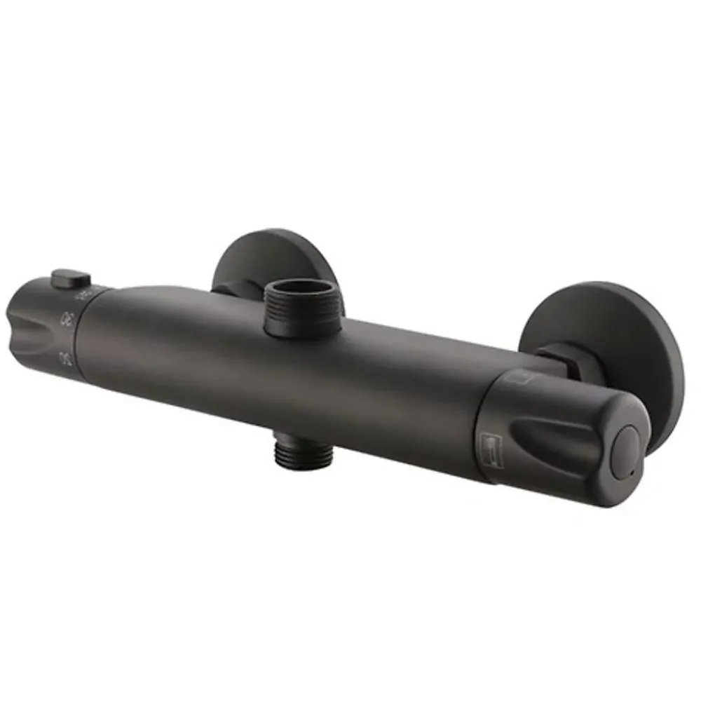 Edouard Rousseau Mitigeur de douche thermostatique noir Breva