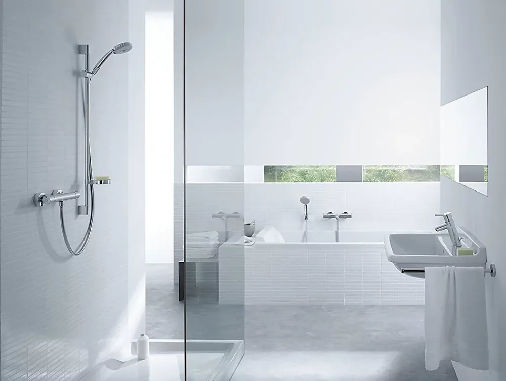 Robinet De Douche|Hansgrohe Mitigeur de douche thermostatique chromé Ecostat 1001